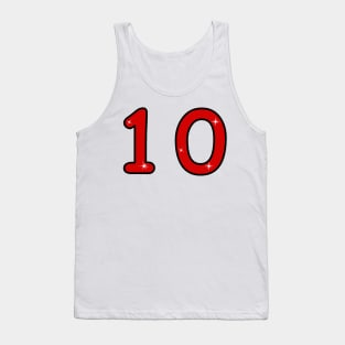 tenth, ten, 10, number ten, 10 years, 10 year old, number 10,  Numeral 10, 10th birthday gift, 10th birthday design, anniversary, birthday, anniversary, date, 10th grade Tank Top